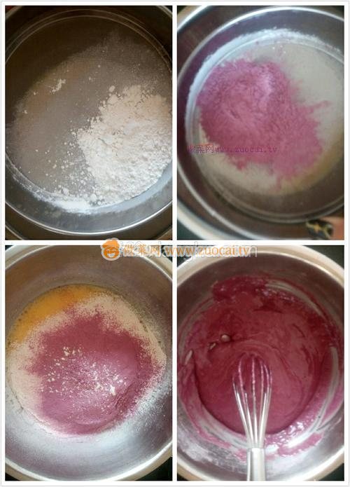 8寸紫薯戚風(fēng)蛋糕的做法