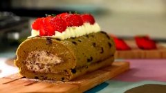 抹茶紅豆卷的做法視頻