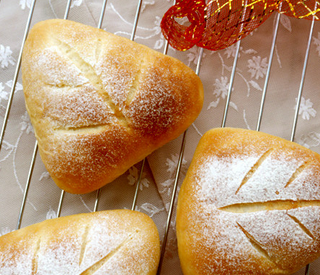 葉形香芋面包的家常做法