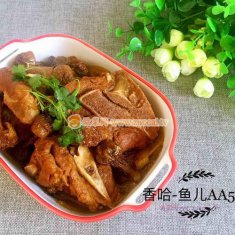 大骨頭燉松茸的做法