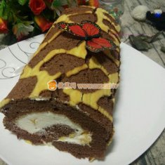 長頸鹿蛋糕卷的做法