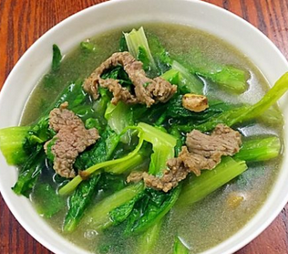 油麥菜牛肉湯的家常做法