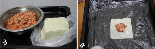 胡蘿卜冬菇豬肉餡餛飩步驟3-4