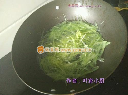 清炒萵筍絲的做法