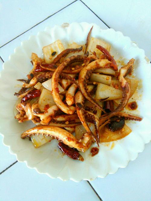 干煸魷魚(yú)須的做法