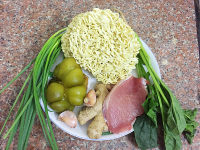 榨菜肉絲湯面的做法步驟1
