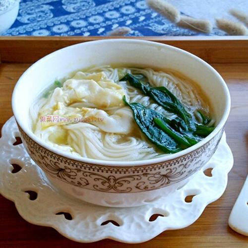 菠菜湯面條的做法