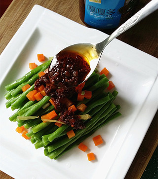 嘎嘎多牦牛肉醬豇豆的做法步驟：10