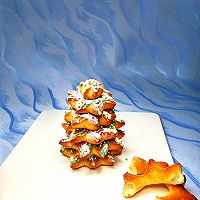 巧克力甜甜圈圣誕樹的做法圖解9