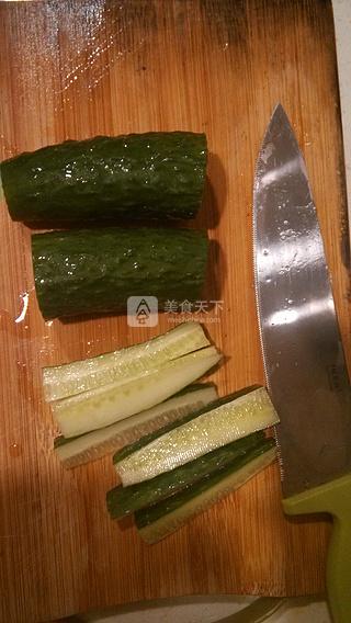 鮮蔬米紙卷的做法步驟：4