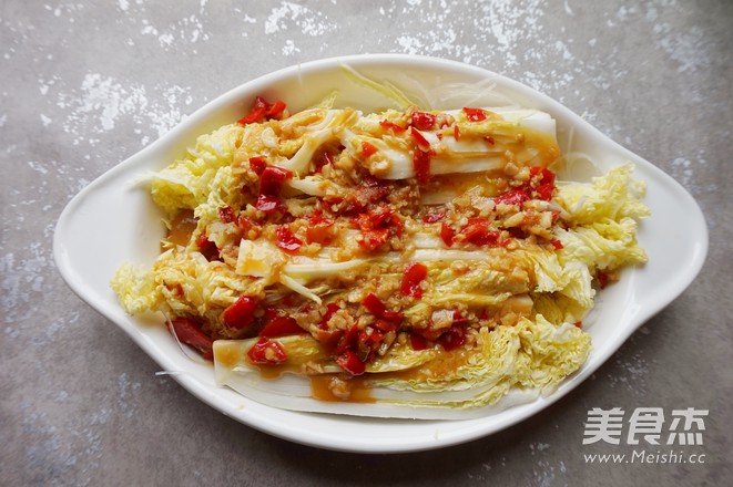 #九陽(yáng)炒菜機(jī)#蒜蓉粉絲蒸娃娃菜的做法