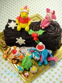 圣誕節(jié)維尼樹(shù)樁蛋糕的做法步驟15