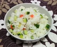 孜然胡蘿卜黃瓜炒飯的做法步驟11