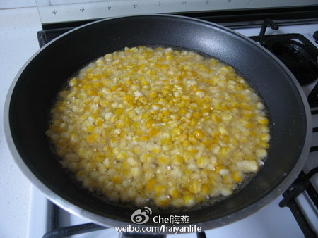 中式甜品玉米烙的做法步驟7