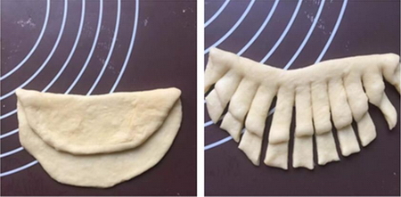 圣誕樹(shù)面包的做法步驟7-8