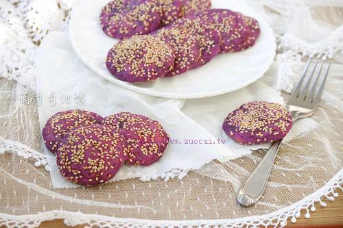 紫薯糯米小餅（烤箱版）的做法