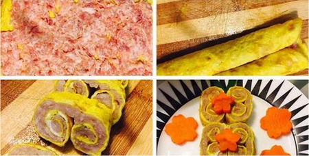 豬肉蛋卷怎么做的做法步驟3-4