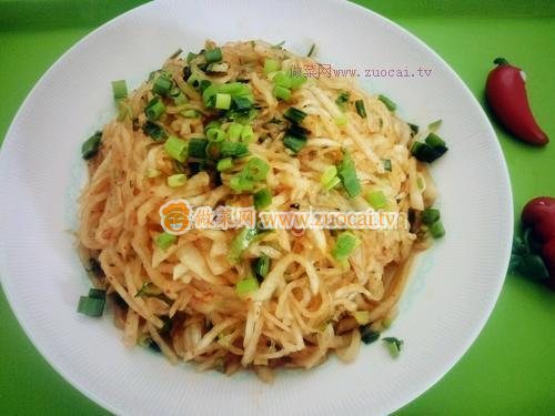 蔥油蘿卜絲的做法