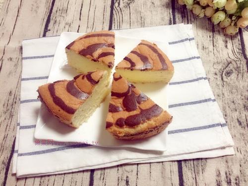 拉花戚風(fēng)蛋糕的做法