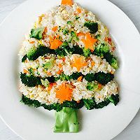 圣誕樹炒飯的做法圖解3