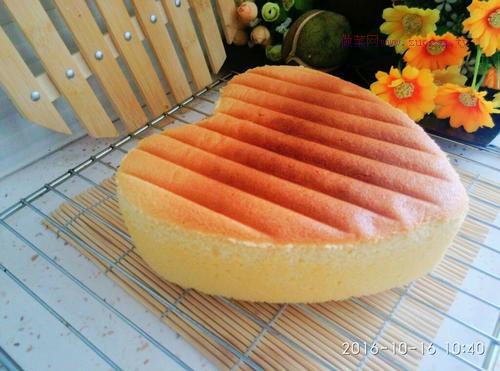 八寸戚風(fēng)心型蛋糕的做法