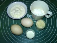 淡奶油戚風(fēng)蛋糕的做法步驟1