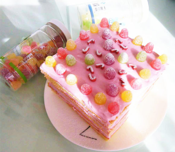 甜蜜蜜方形蛋糕