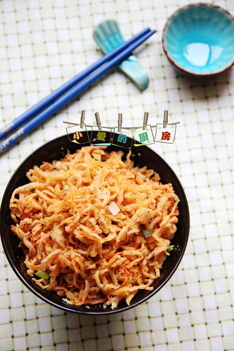 粉蒸胡蘿卜絲