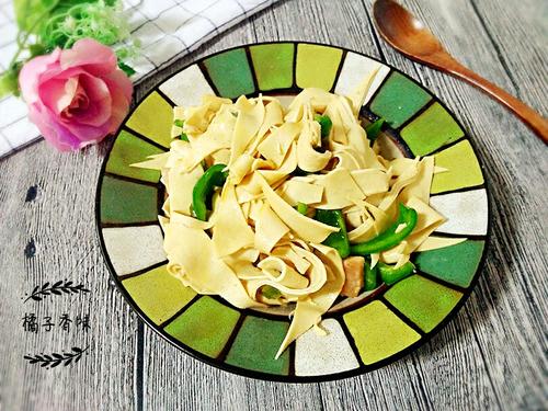 青椒干豆腐的做法