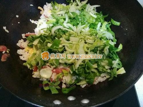 油菜百財(cái)炒飯的做法