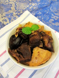 香菇豆干燒野鴨的做法步驟17