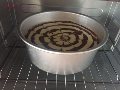拉花戚風(fēng)蛋糕的做法