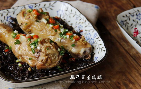 梅干菜蒸雞腿
