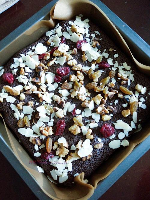 棉花糖布朗尼堅(jiān)果蛋糕的做法