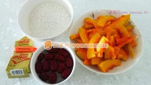 南瓜紅棗發(fā)糕的做法