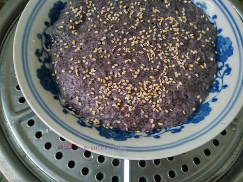 黑米發(fā)糕的做法