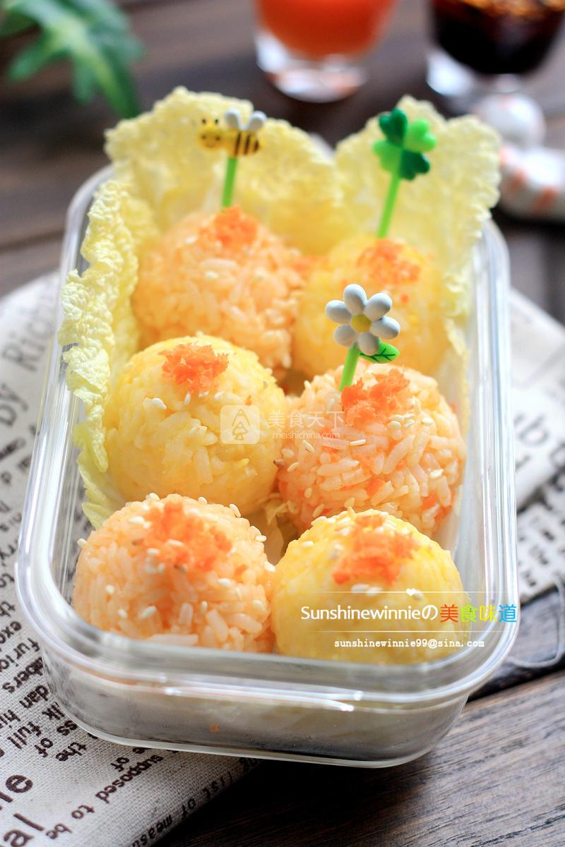 天然色素美食---胡蘿卜飯團(tuán)的做法