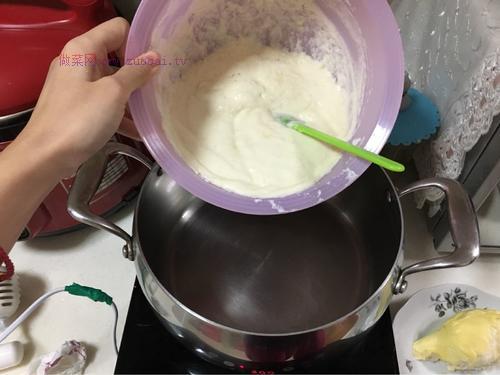 芝士榴蓮雪棉糕的做法