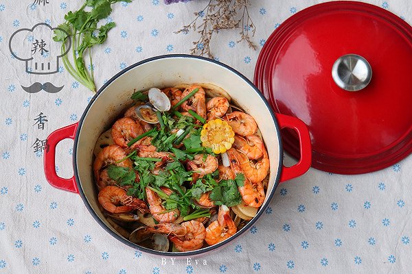 麻辣香鍋蝦 #廚房致欲系#的做法