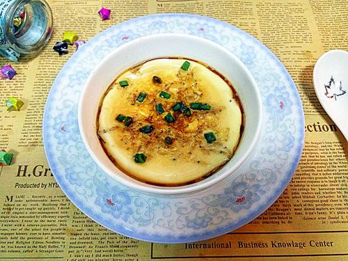 蝦皮蒸水蛋的做法