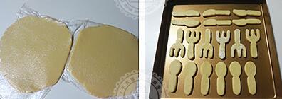 麥香餐具餅干的做法步驟3-4