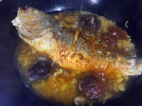 紅燒香菇大黃魚(yú)的做法步驟8