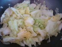 醬香卷心菜炒年糕的做法步驟6