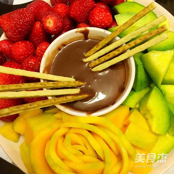 元?dú)鉂M滿水果餐～的做法