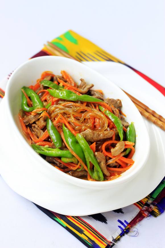 胡蘿卜粉條炒羊肉