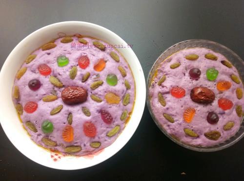 紫薯發(fā)糕的做法