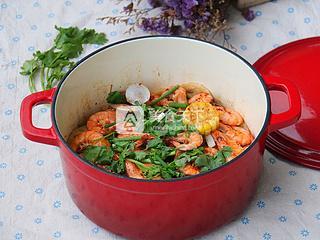 麻辣干鍋蝦的做法步驟：10