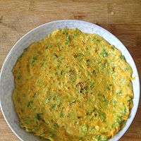 胡蘿卜青菜雞蛋餅的做法圖解8