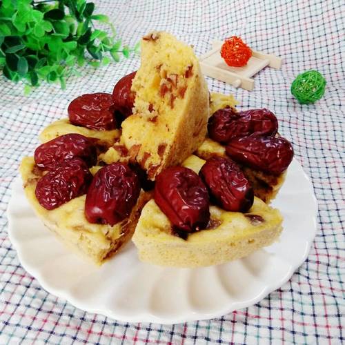 玉米面紅棗發(fā)糕