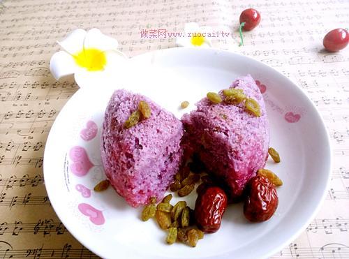 紫薯發(fā)糕的做法